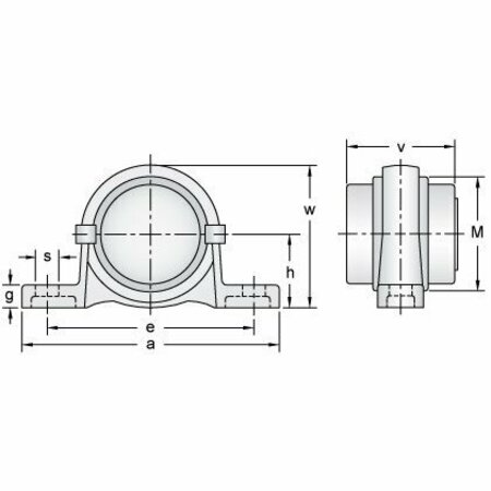 Ami Bearings SINGLE ROW BALL BEARING - 25MM STAINLESS X-NARR ECC COLL STAINLESS PLW BLK OPN/CLS COV MUP005CE